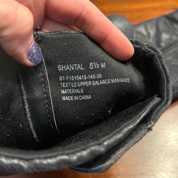 BareTraps Black Midcalf Engineer Boots Shantal Women’s US 8.5 M - Picture 9 of 10